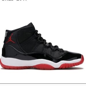 Air Jordan Men's Black and Red Sneakers